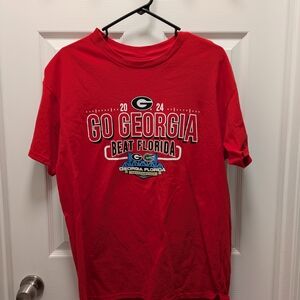 Georgia Bulldogs vs University of Florida Gators Red Tshirt Size L